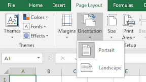 Cara Cepat Mengatur Orientation Melalui Tab Page Layout Excel